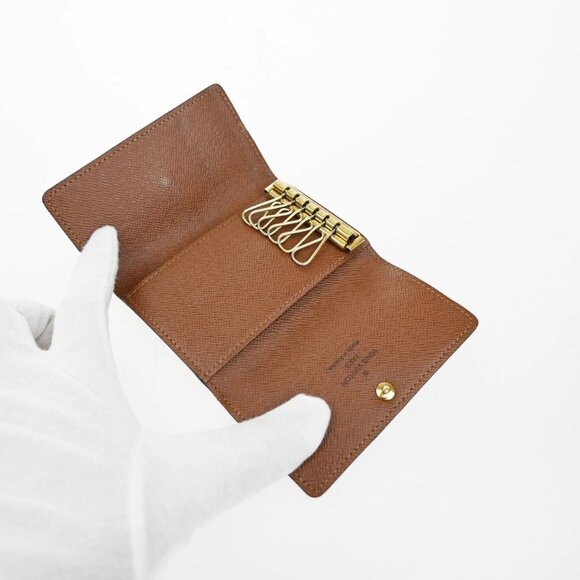 LOUIS VUITTON 3 Set Trifold Wallet Monogram Damier Ebene Leather Brown 60EE788 - Picture 12 of 14